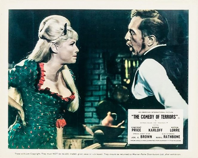 The Comedy of Terrors - Lobby karty - Joyce Jameson, Vincent Price