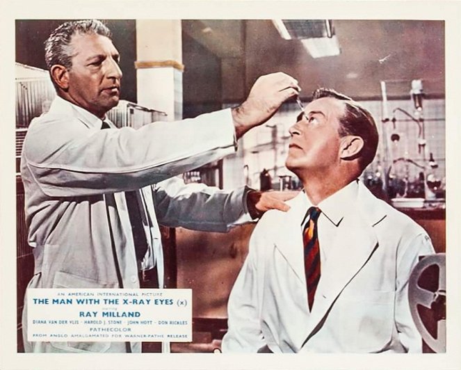 Der Mann mit den Röntgenaugen - Lobbykarten - Harold J. Stone, Ray Milland