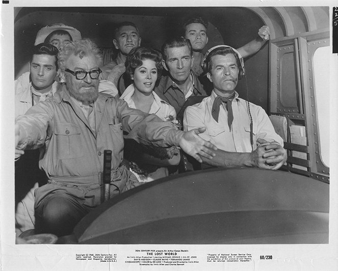 The Lost World - Lobby karty - David Hedison, Jay Novello, Claude Rains, Richard Haydn, Jill St. John, Michael Rennie, Ray Stricklyn, Fernando Lamas