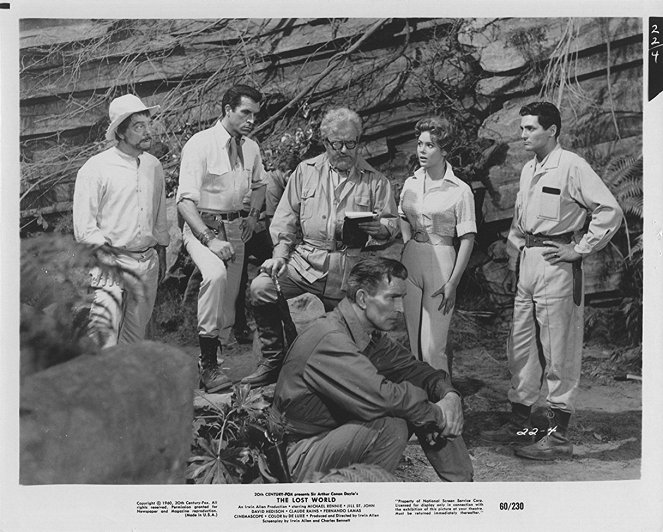 The Lost World - Cartões lobby - Jay Novello, Fernando Lamas, Claude Rains, Michael Rennie, Jill St. John, David Hedison