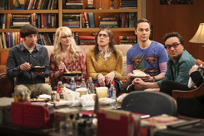 The Big Bang Theory - The Tenant Disassociation - Van film - Simon Helberg, Melissa Rauch, Mayim Bialik, Jim Parsons, Johnny Galecki