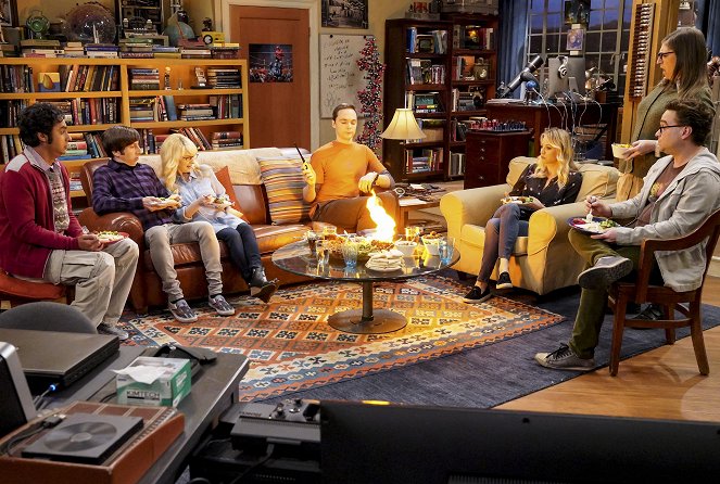 The Big Bang Theory - Der Waldmensch Wolcott - Filmfotos - Kunal Nayyar, Simon Helberg, Melissa Rauch, Jim Parsons, Kaley Cuoco, Mayim Bialik, Johnny Galecki