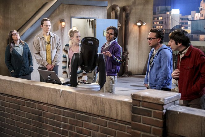 The Big Bang Theory - Der Kometen-Klau - Filmfotos - Mayim Bialik, Jim Parsons, Kaley Cuoco, Kunal Nayyar, Johnny Galecki, Simon Helberg