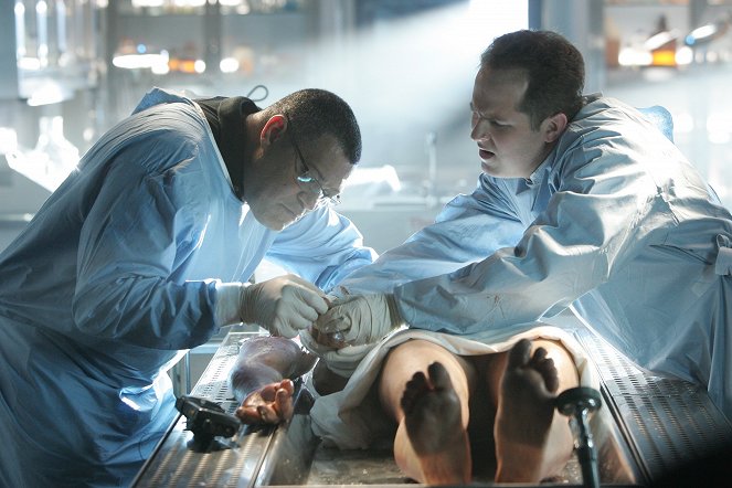CSI: Crime Scene Investigation - Season 9 - Disarmed and Dangerous - Photos - Laurence Fishburne, David Berman