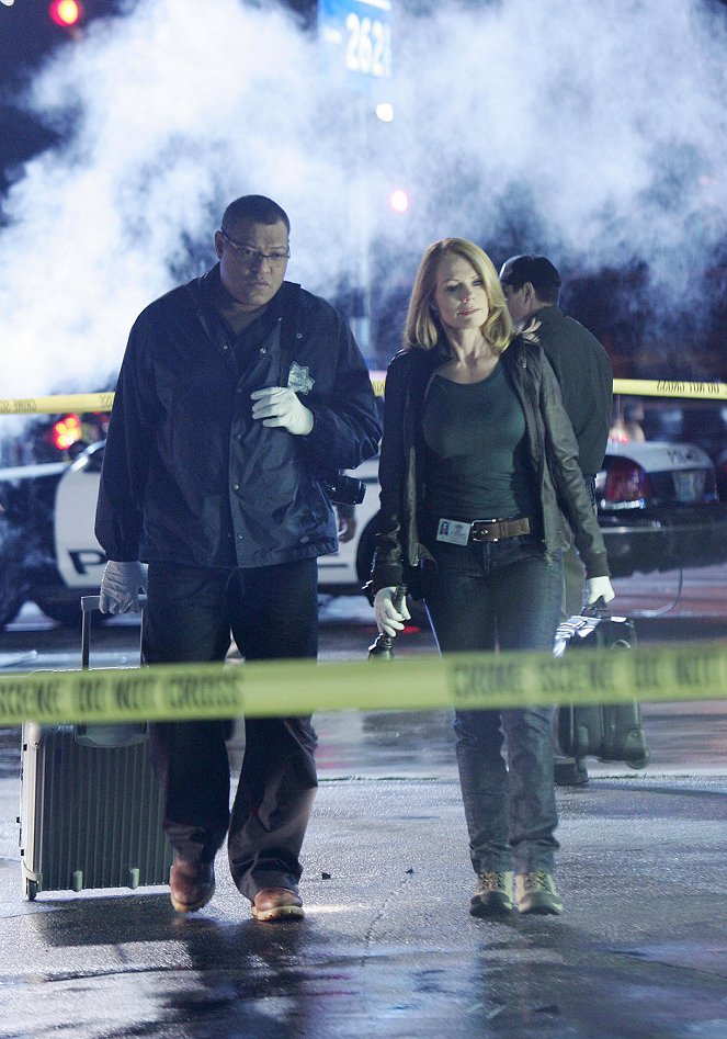 CSI: Crime Scene Investigation - Season 9 - Disarmed and Dangerous - Photos - Laurence Fishburne, Marg Helgenberger
