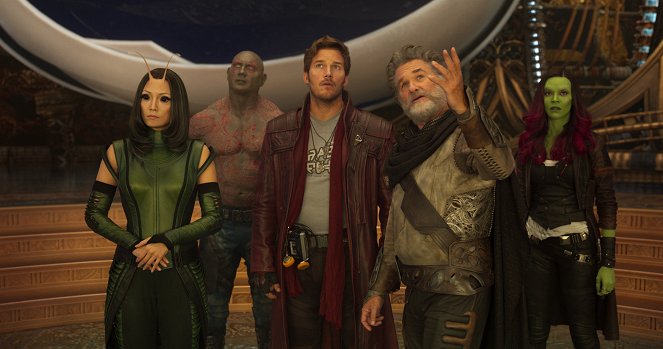 Guardians of the Galaxy Vol. 2 - Photos - Pom Klementieff, Dave Bautista, Chris Pratt, Kurt Russell, Zoe Saldana