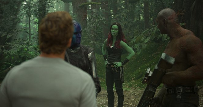 Guardians of the Galaxy Vol. 2 - Filmfotos - Karen Gillan, Zoe Saldana, Dave Bautista