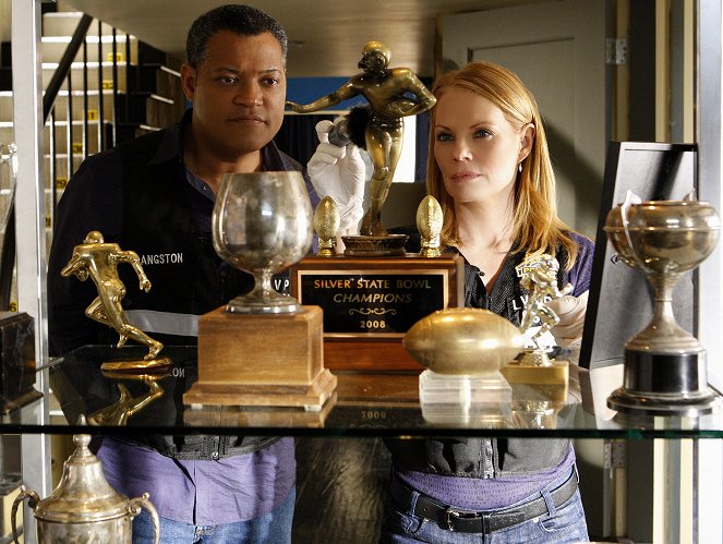 CSI: Kryminalne zagadki Las Vegas - Krwawy sport - Z filmu - Laurence Fishburne, Marg Helgenberger