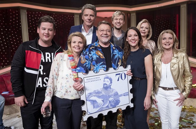 Mensch Jürgen! von der Lippe wird 70 - Werbefoto - Chris Tall, Annette Frier, Jörg Pilawa, Jürgen von der Lippe, Carolin Kebekus, Marijke Amado