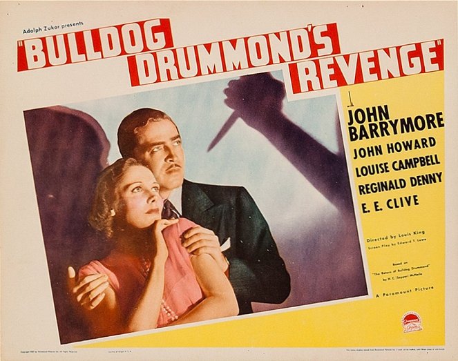 Bulldog Drummond's Revenge - Cartões lobby