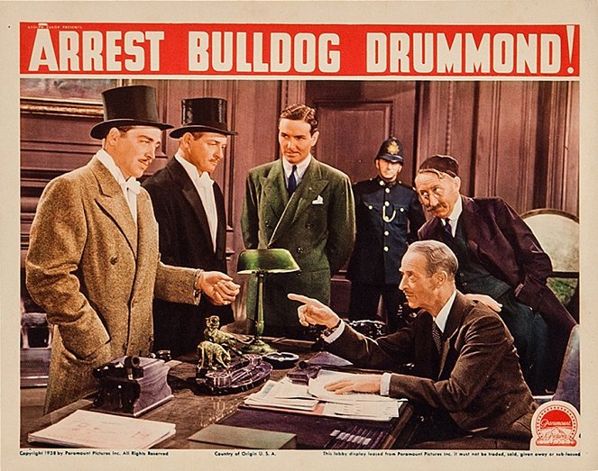 Arrest Bulldog Drummond - Lobbykarten