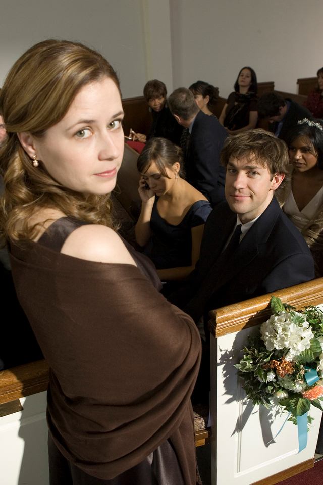 A hivatal - Phyllis esküvője - Filmfotók - Jenna Fischer, John Krasinski