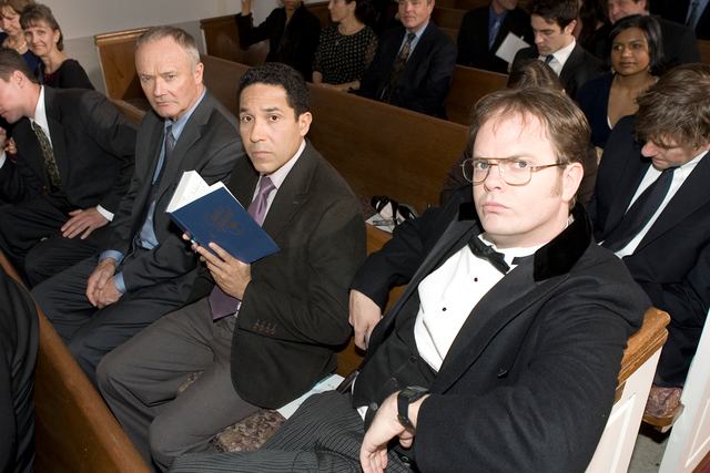 A hivatal - Phyllis esküvője - Filmfotók - Creed Bratton, Oscar Nuñez, Rainn Wilson