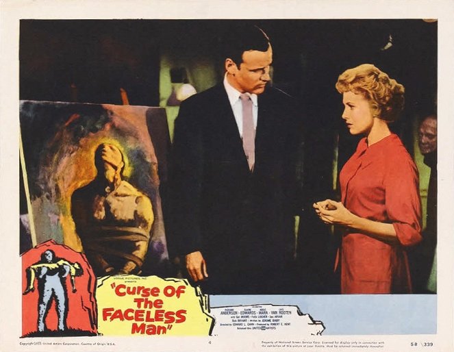 Curse of the Faceless Man - Cartes de lobby
