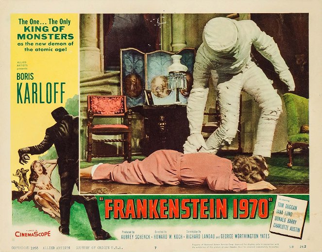 Frankenstein 1970 - Cartões lobby