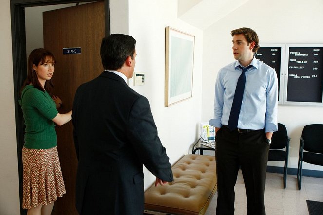The Office (U.S.) - Season 6 - The Meeting - Photos - Ellie Kemper, John Krasinski