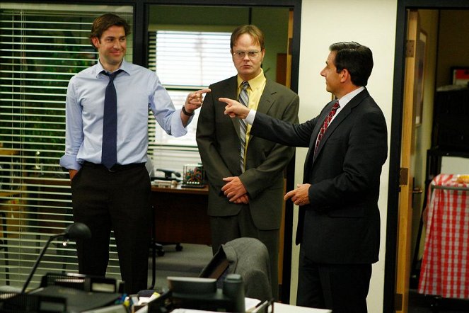 The Office (U.S.) - Season 6 - The Meeting - Photos - John Krasinski, Rainn Wilson, Steve Carell