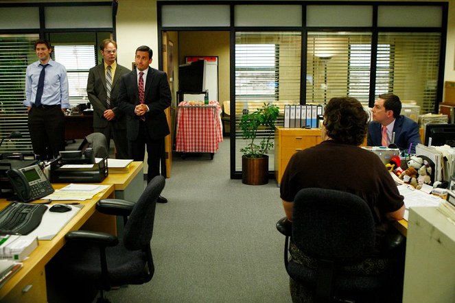 The Office (U.S.) - Season 6 - The Meeting - Photos - John Krasinski, Rainn Wilson, Steve Carell, Ed Helms