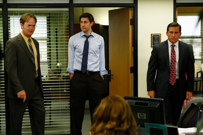 The Office (U.S.) - Season 6 - The Meeting - Photos - Rainn Wilson, John Krasinski, Steve Carell