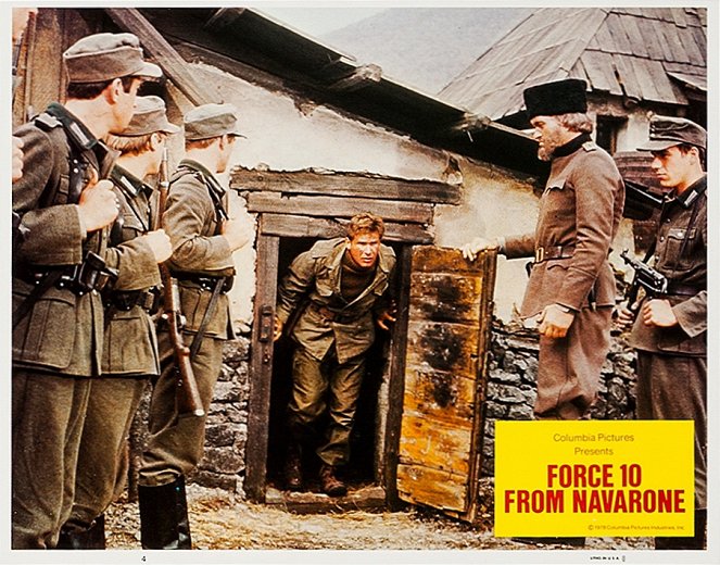 Der wilde Haufen von Navarone - Lobbykarten - Harrison Ford, Richard Kiel