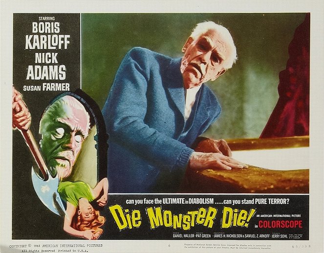 Die, Monster, Die! - Cartões lobby - Boris Karloff