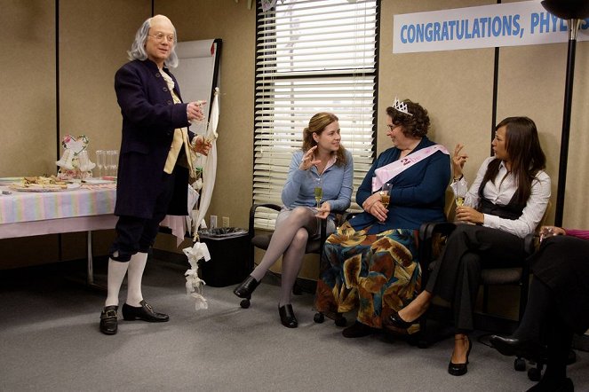 O Escritório - Ben Franklin - Do filme - James Spader, Jenna Fischer, Phyllis Smith, Rashida Jones