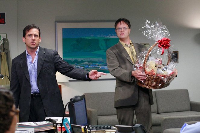 The Office (U.S.) - Season 4 - Dunder Mifflin Infinity - Photos - Steve Carell, Rainn Wilson