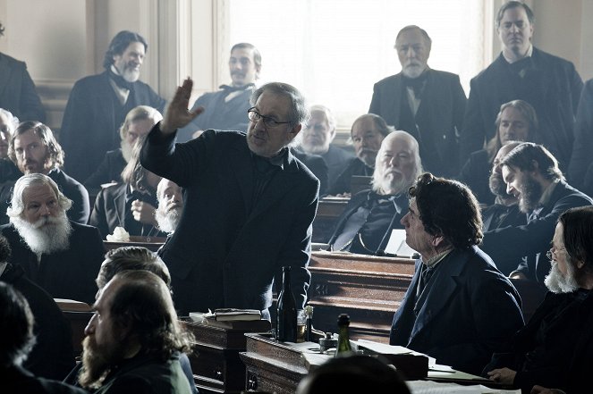 Lincoln - Z nakrúcania - Steven Spielberg, Tommy Lee Jones