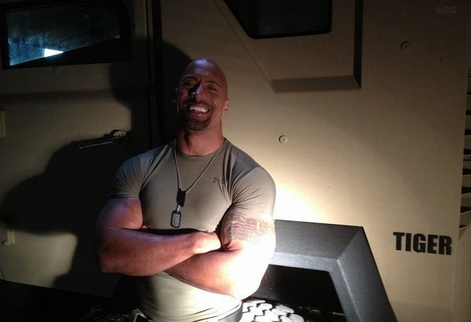 G.I. Joe: Retaliação - De filmagens - Dwayne Johnson