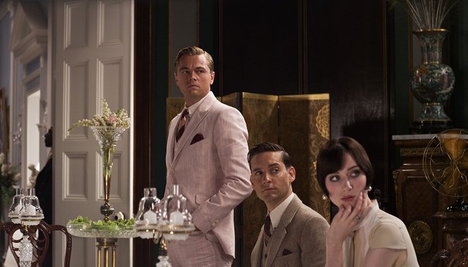 Wielki Gatsby - Z filmu - Leonardo DiCaprio, Tobey Maguire, Elizabeth Debicki