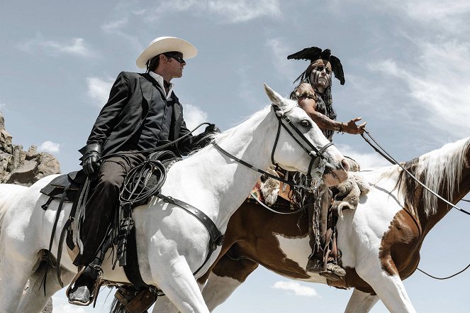 A magányos lovas - Filmfotók - Armie Hammer, Johnny Depp