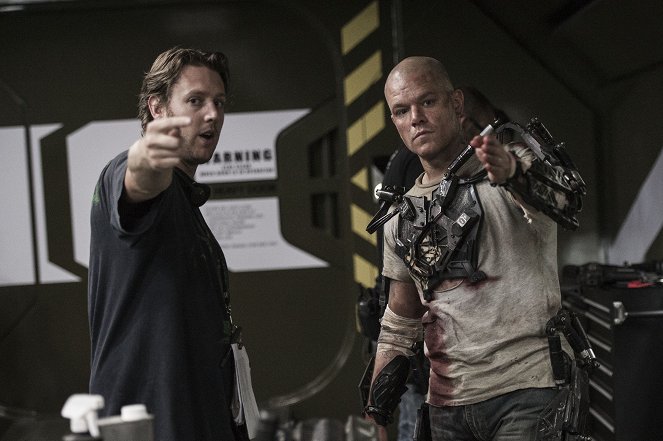 Elysium - Zárt világ - Forgatási fotók - Neill Blomkamp, Matt Damon
