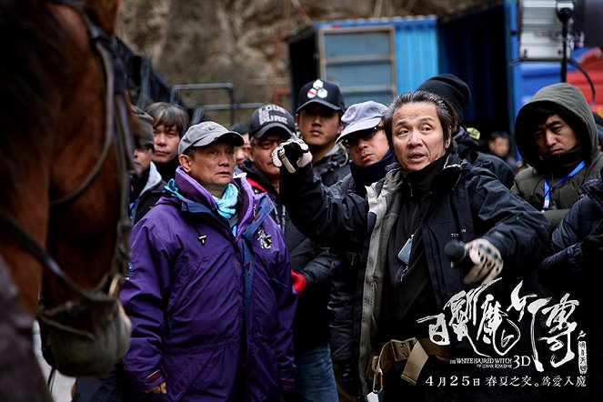 Bai fa mo nu zhuan zhi ming yue tian guo - Del rodaje