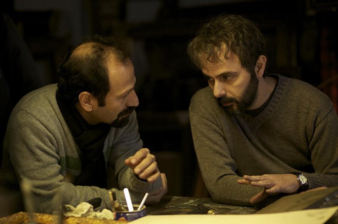 Minulosť - Z nakrúcania - Asghar Farhadi, Ali Mosaffa