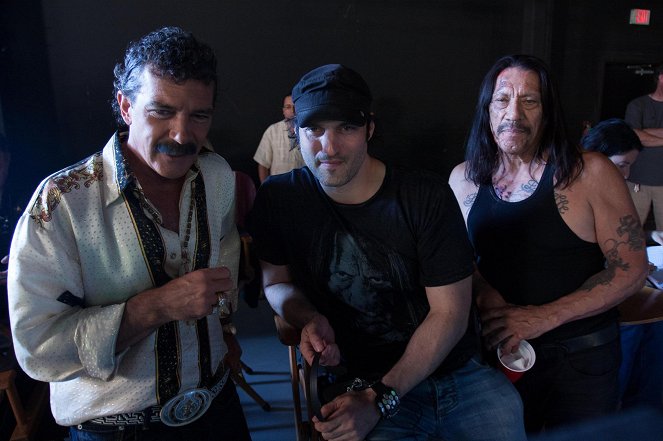 Machete gyilkol - Forgatási fotók - Antonio Banderas, Robert Rodriguez, Danny Trejo