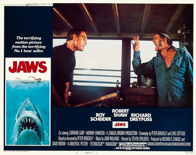 Jaws - Lobbykaarten - Roy Scheider, Robert Shaw