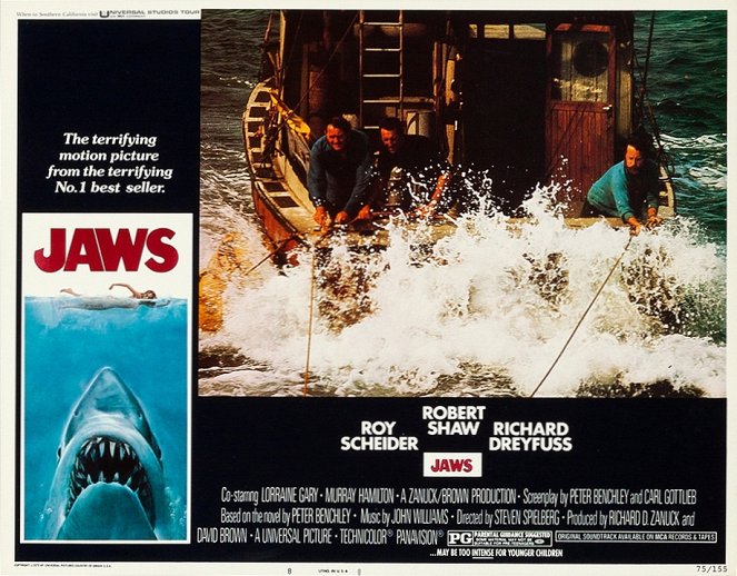 Jaws - Lobby Cards - Robert Shaw, Roy Scheider, Richard Dreyfuss