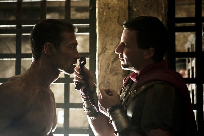 Spartacus - Przysięga gladiatora - Z filmu - Andy Whitfield, Craig Parker