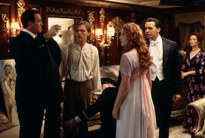 Titanic - Z filmu - Mark Lindsay Chapman, Leonardo DiCaprio, Kate Winslet, Billy Zane