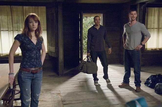 La cabaña en el bosque - De la película - Kristen Connolly, Jesse Williams, Chris Hemsworth