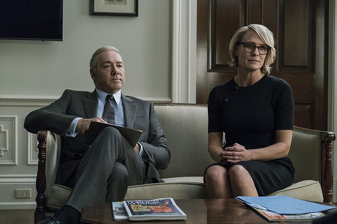 House of Cards - Rote Linie - Filmfotos - Kevin Spacey, Robin Wright