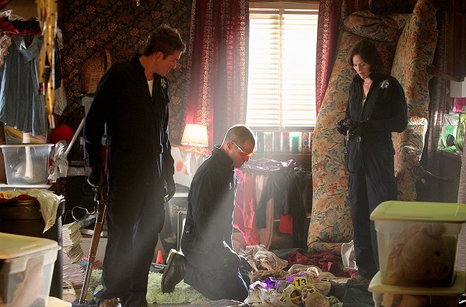 CSI: Crime Scene Investigation - Season 11 - House of Hoarders - Photos - Eric Szmanda, George Eads, Jorja Fox