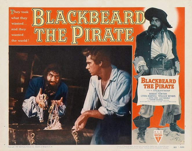 Blackbeard, the Pirate - Lobby Cards