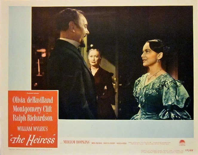 L'Héritière - Cartes de lobby - Ralph Richardson, Miriam Hopkins, Olivia de Havilland