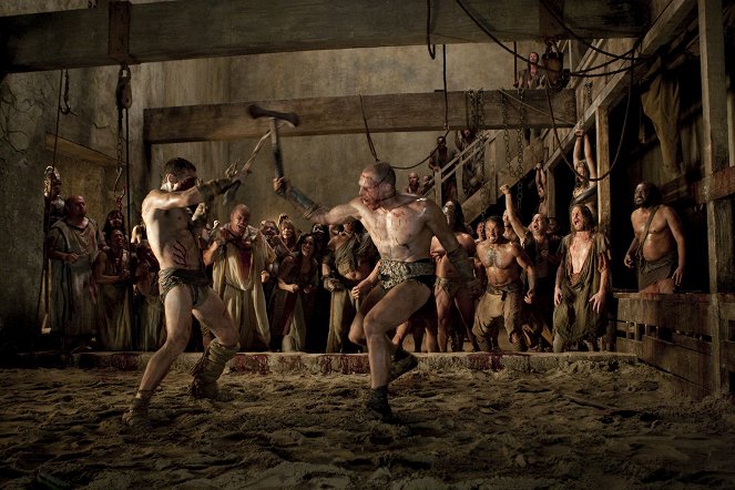Spartacus - Az a dolog a bányákban - Filmfotók - Andy Whitfield, Raicho Vasilev
