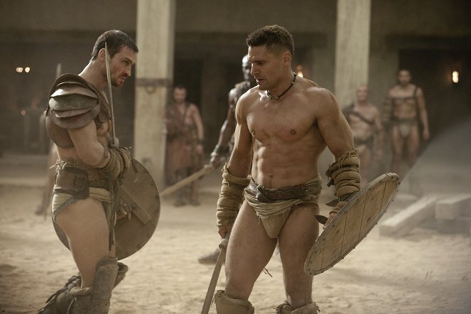 Spartacus - Igrzyska cienia - Z filmu - Andy Whitfield, Manu Bennett