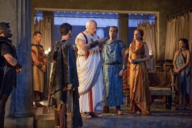 Spartacus - Coisas delicadas - Do filme - John Bach, John Hannah, Lucy Lawless, Lesley-Ann Brandt