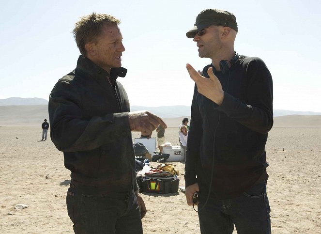 Quantum of Solace - Z natáčení - Daniel Craig, Marc Forster