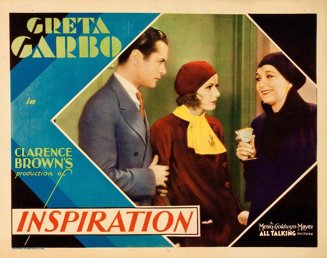 Inspiration - Cartões lobby - Robert Montgomery, Greta Garbo