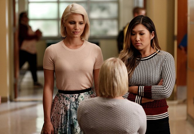 Glee - Postrzępiony gobelin - Z filmu - Dianna Agron, Jenna Ushkowitz